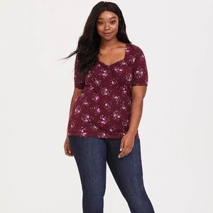 Torrid sweetheart red top size 5X // 1714